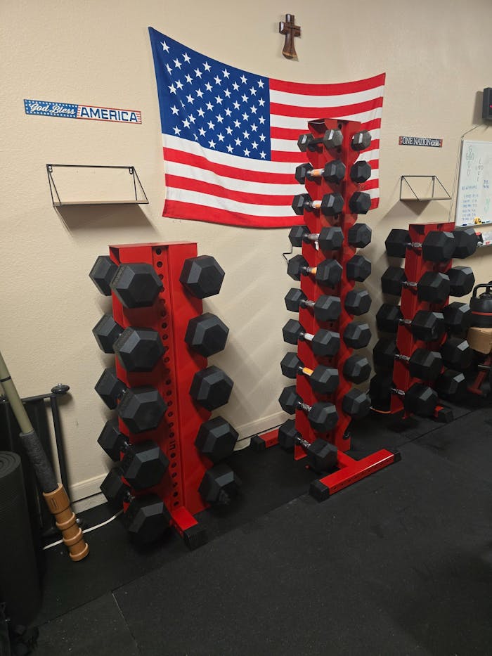 Alpha Elite | 5-Tier Vertical Dumbbell Storage Rack