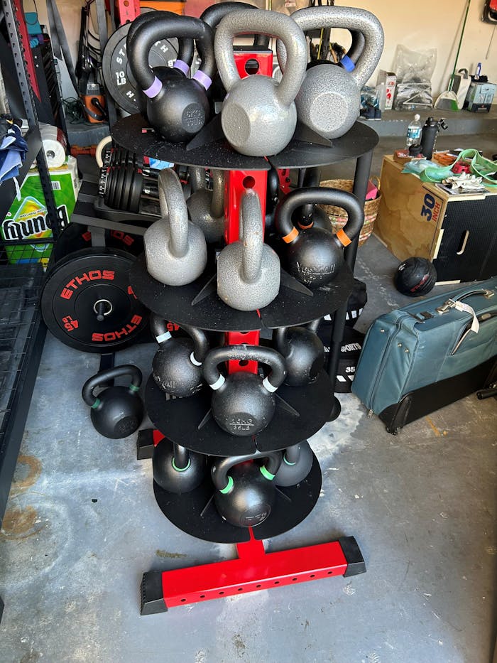 Alpha KB | Vertical Kettlebell Storage Rack