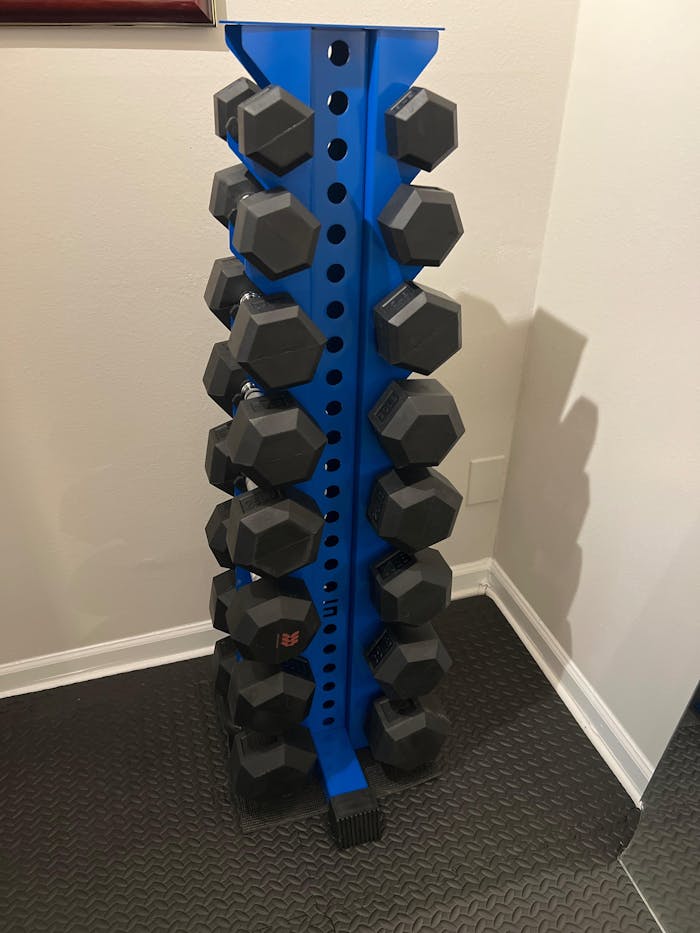 Alpha | 8-Tier Vertical Dumbbell Storage Rack