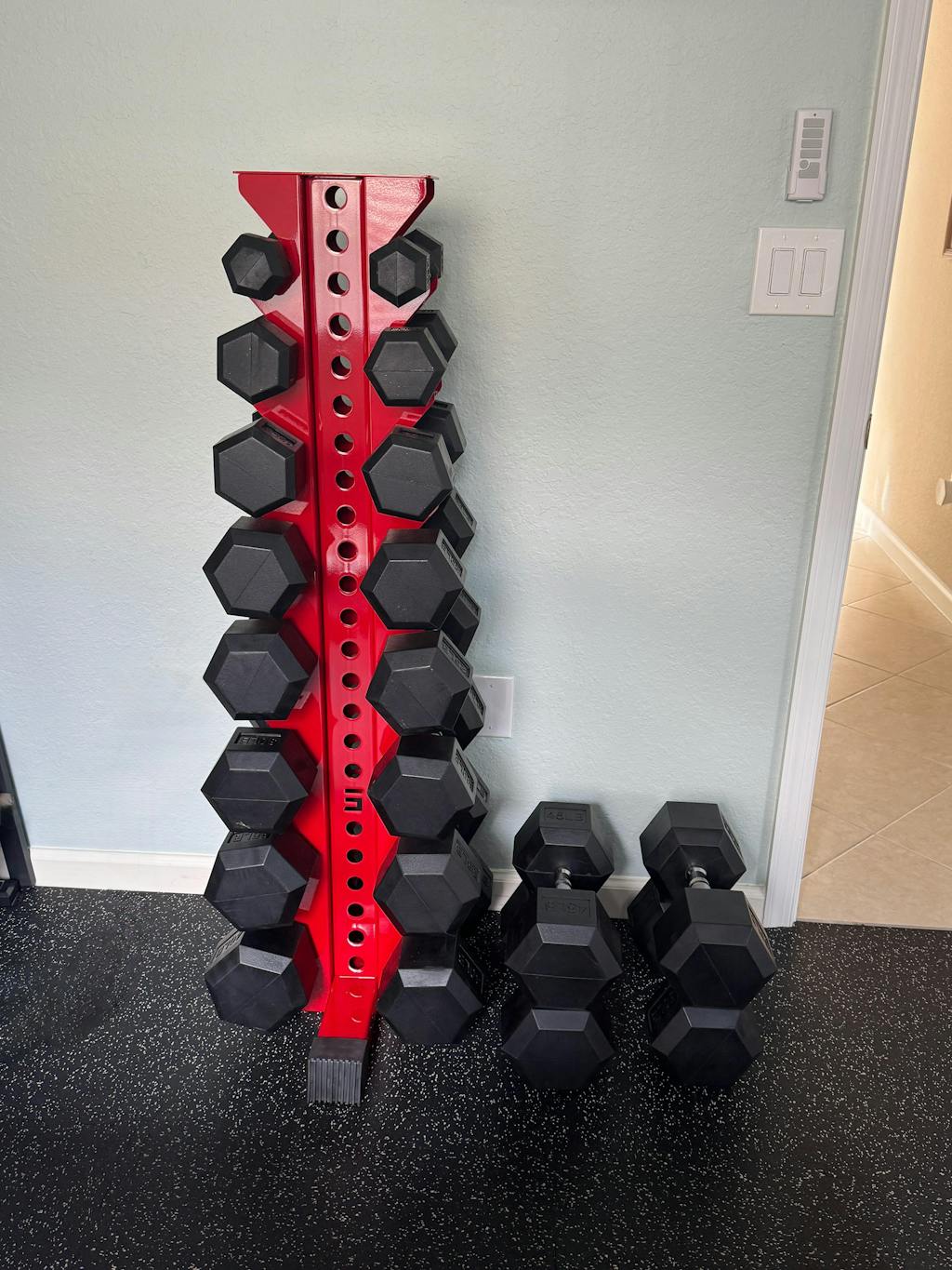 Alpha | 8-Tier Vertical Dumbbell Storage Rack