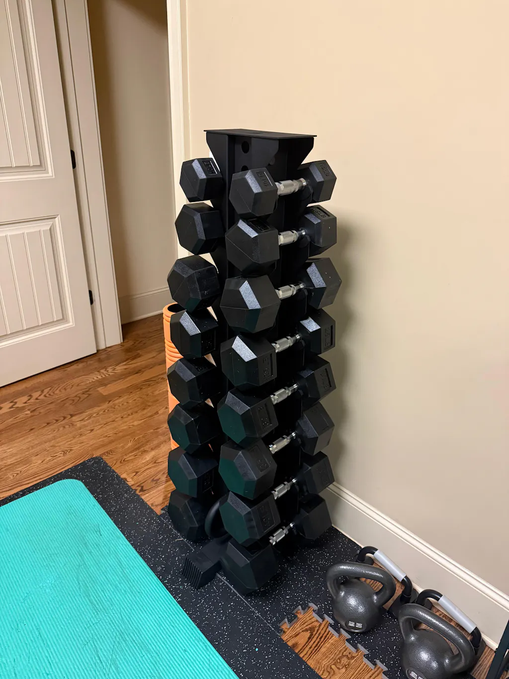 Alpha | 8-Tier Vertical Dumbbell Storage Rack