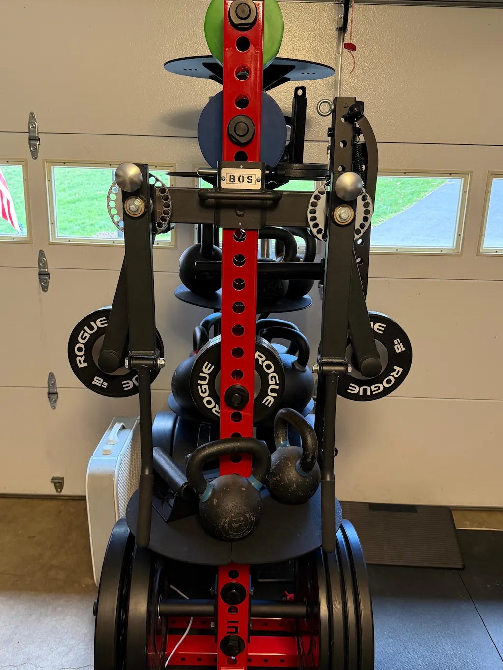 Delta PK | 4-Tier Vertical Hybrid Plate and Kettlebell Storage Rack