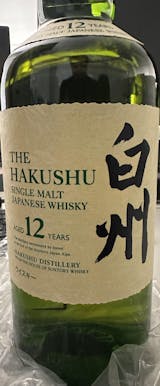 サントリー シングルモルト 白州12年 700ml (化粧箱なし) – 酒類
