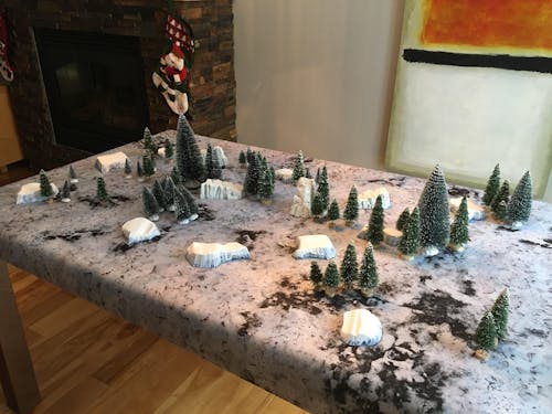 Snowy Tundra - Neoprene Battle Mat with Bag