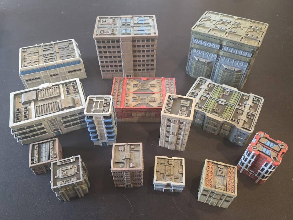 Mecha City Alpha Buildings