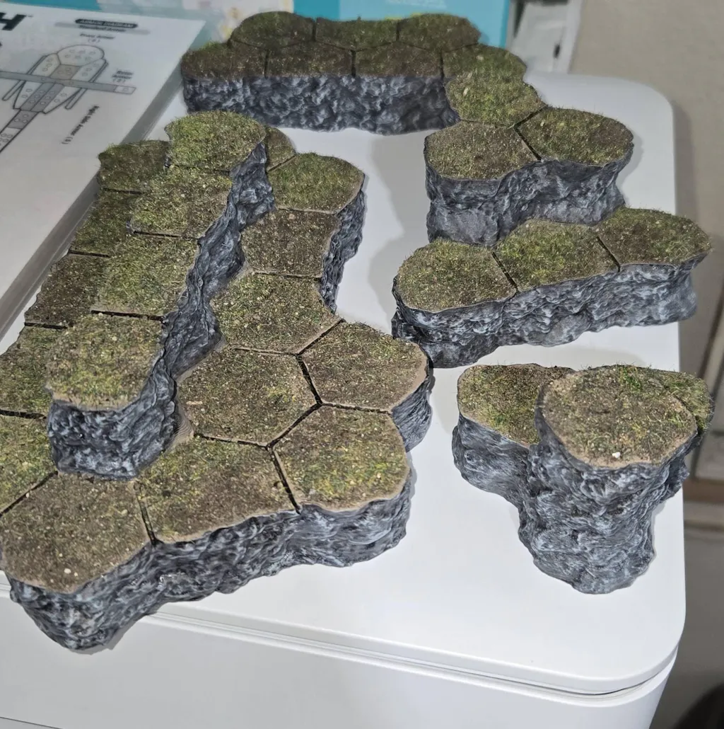 HEXTECH Atlean Steppes Map Hill Sets - 6mm