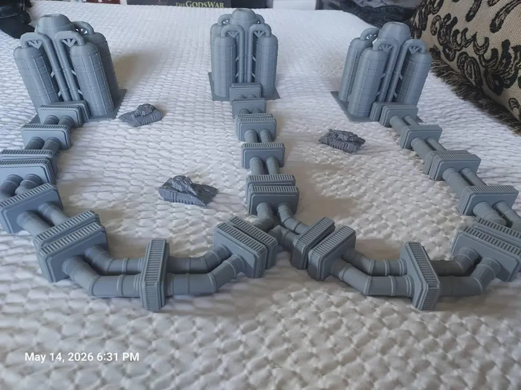 Mecha City Pipeline Factory Scatter