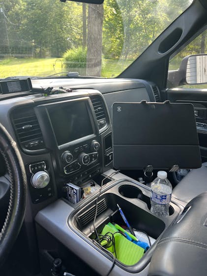 Seat Rail/Floor Tablet Holder Heavy Duty Tablet Mount for Truck