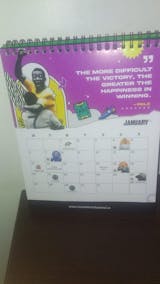 2025 Football Desk Calendar & Planner - Motivational