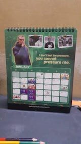 2026 Football Desk Calendar & Planner - Motivational