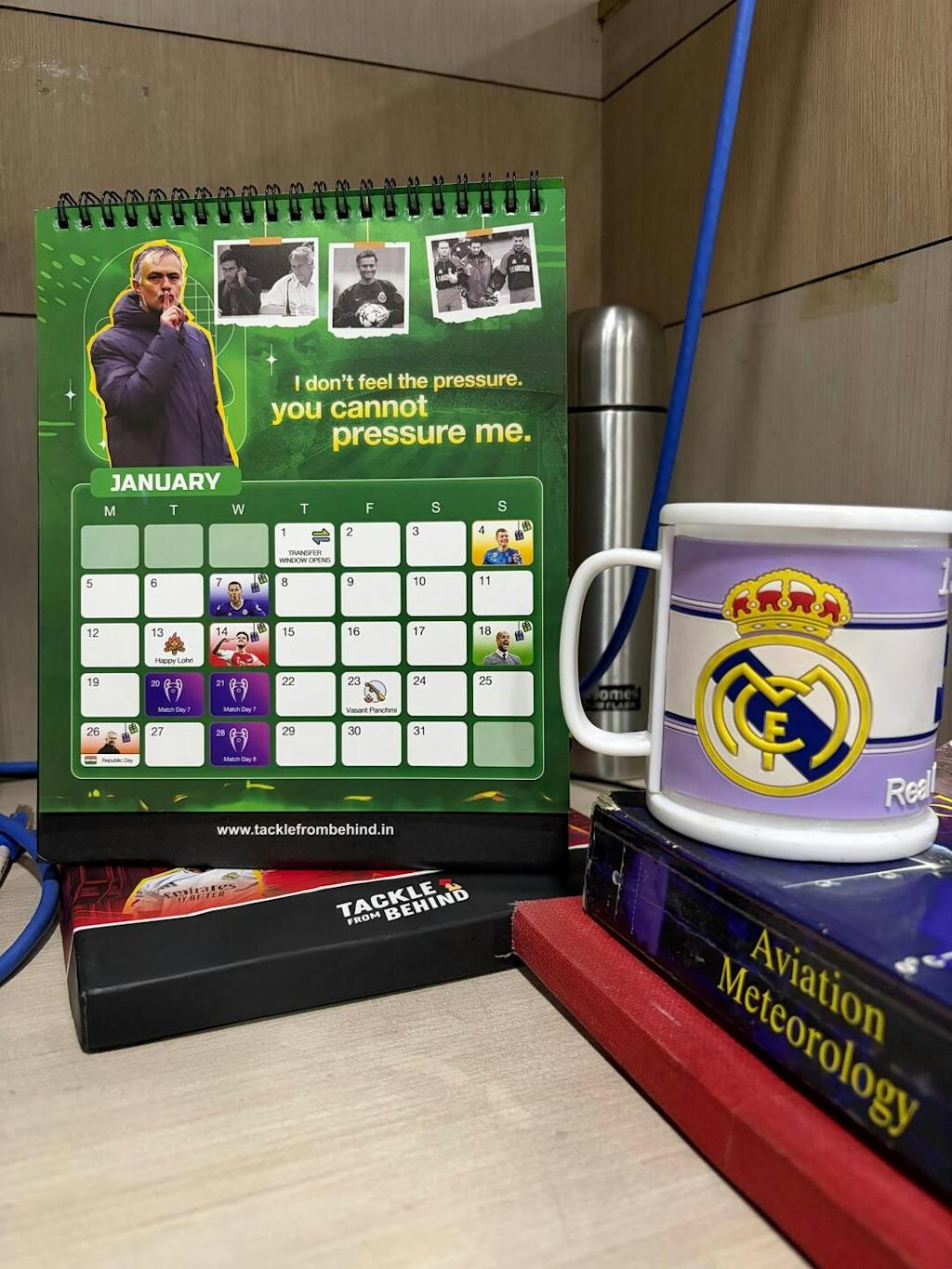 2026 Football Desk Calendar & Planner - Motivational