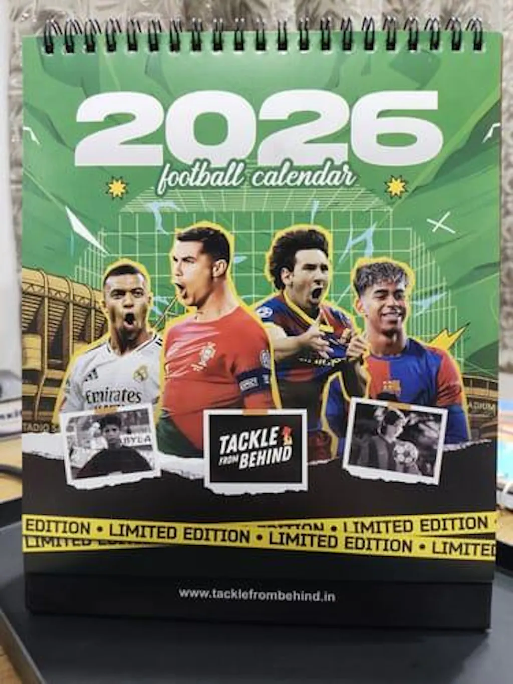 2026 Football Desk Calendar & Planner - Motivational