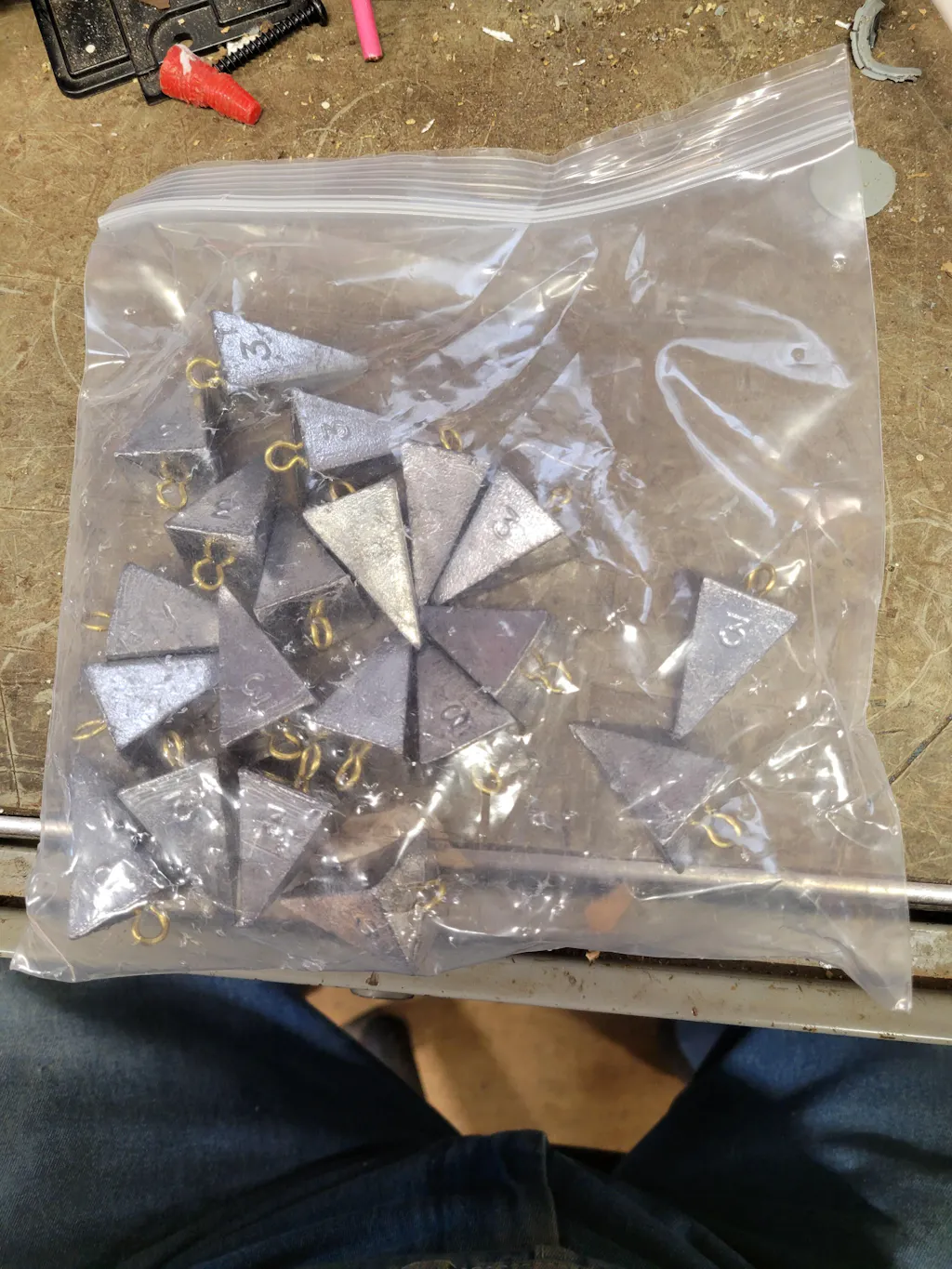 Epic Fishing Co Pyramid Sinkers - Hand-Poured Lead - Surf Fishing Bottom Rig Saltwater