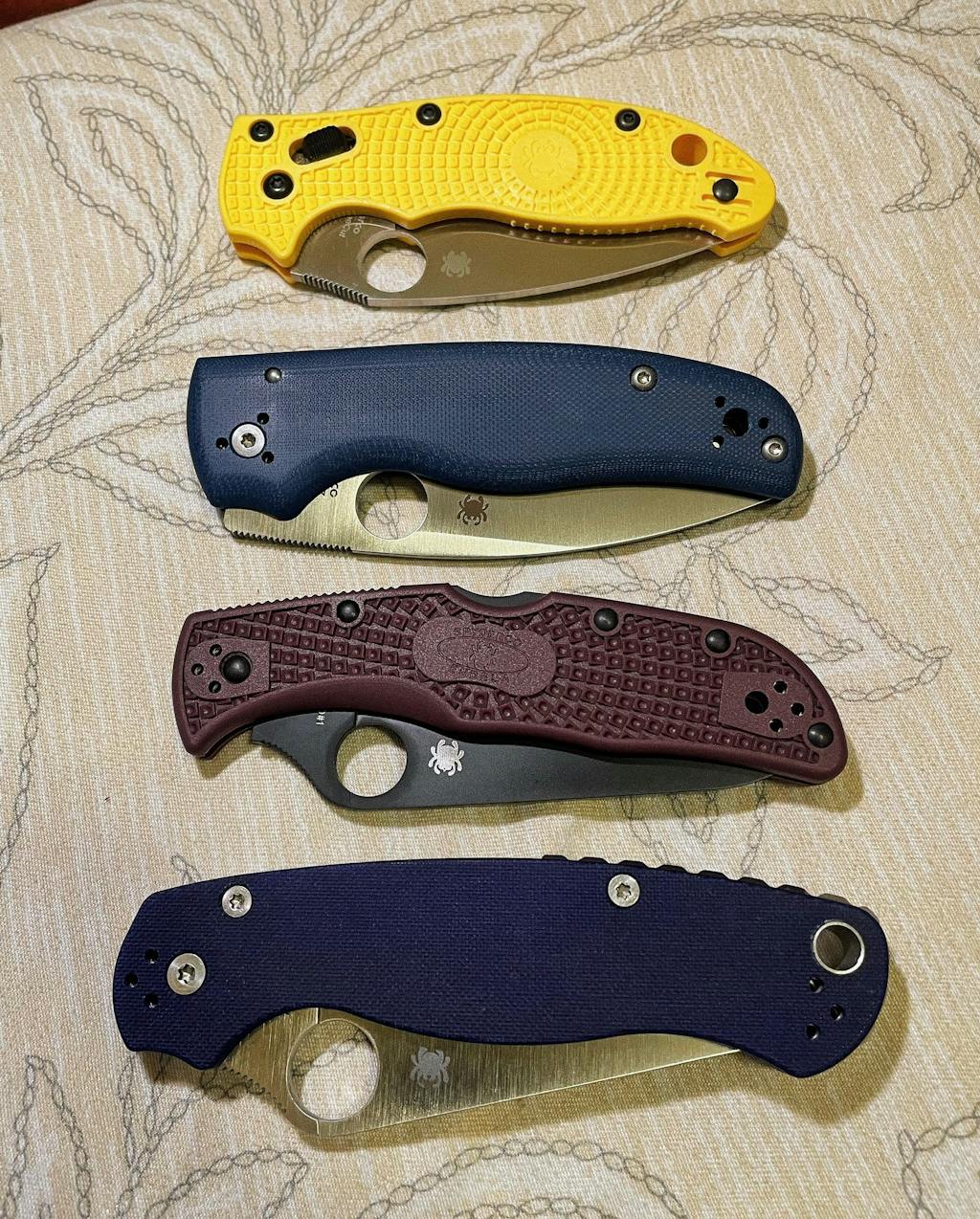 Spyderco Endela Lightweight Micro-Melt PD#1 Black Blade Folding Knife Sprint Run