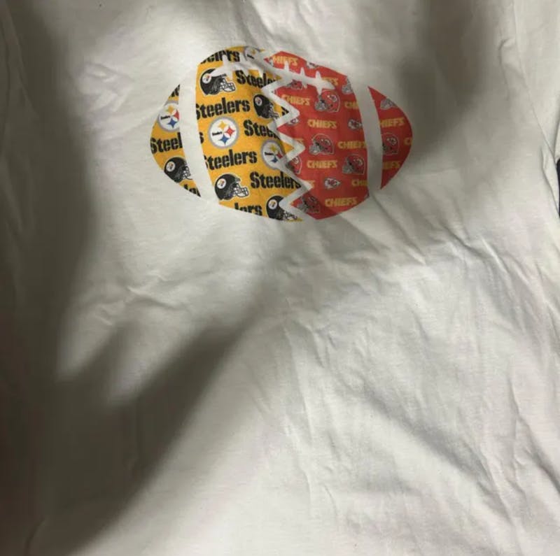 HD Split Football Prints Crewneck