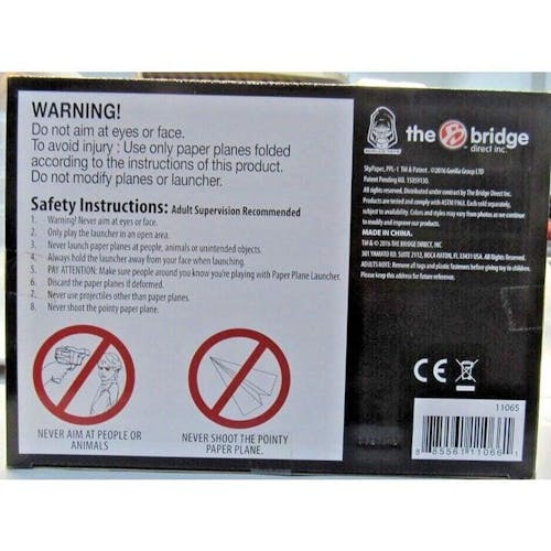 The Bridge Direct SkyPaper Paper Plane Launcher