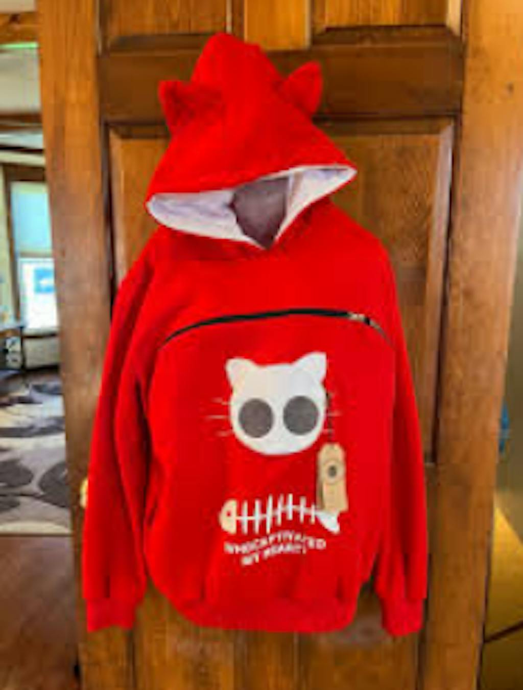 Pet Pouch Hoodie Sweatshirt with Kangaroo Pocket Holder