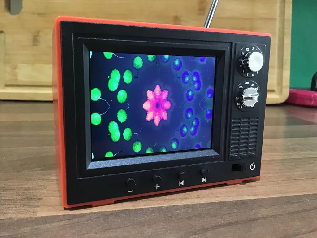 USB Rechargeable Mini Dollhouse TV with LCD Screen