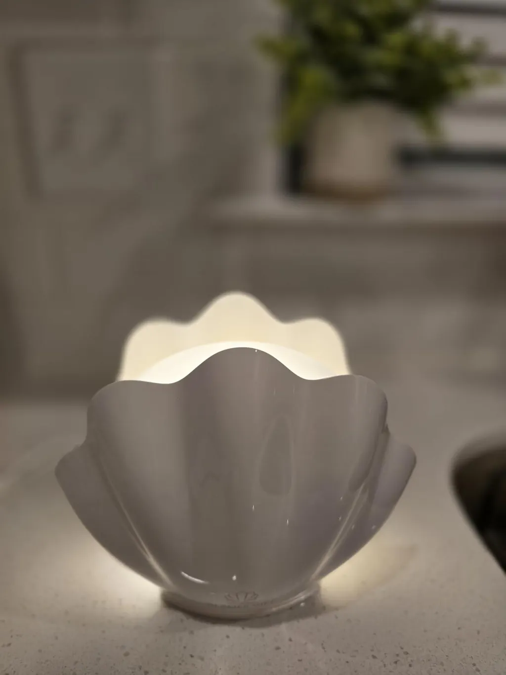 Shell Aroma Diffuser with Remote Control & 7 Color LED Night Light