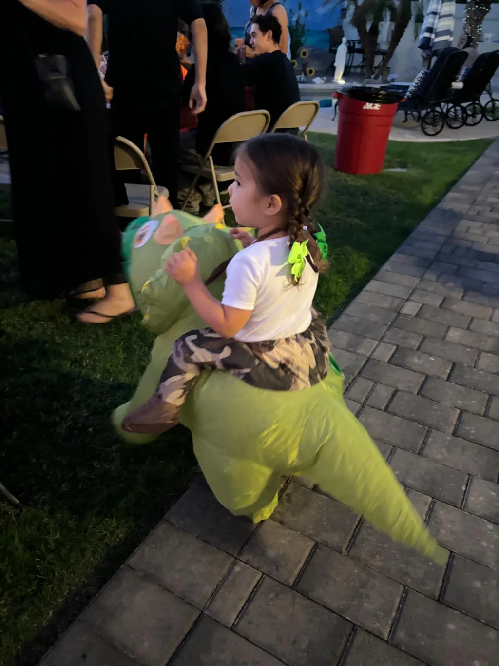 GOOSH Kids Inflatable Triceratops Dinosaur Costume