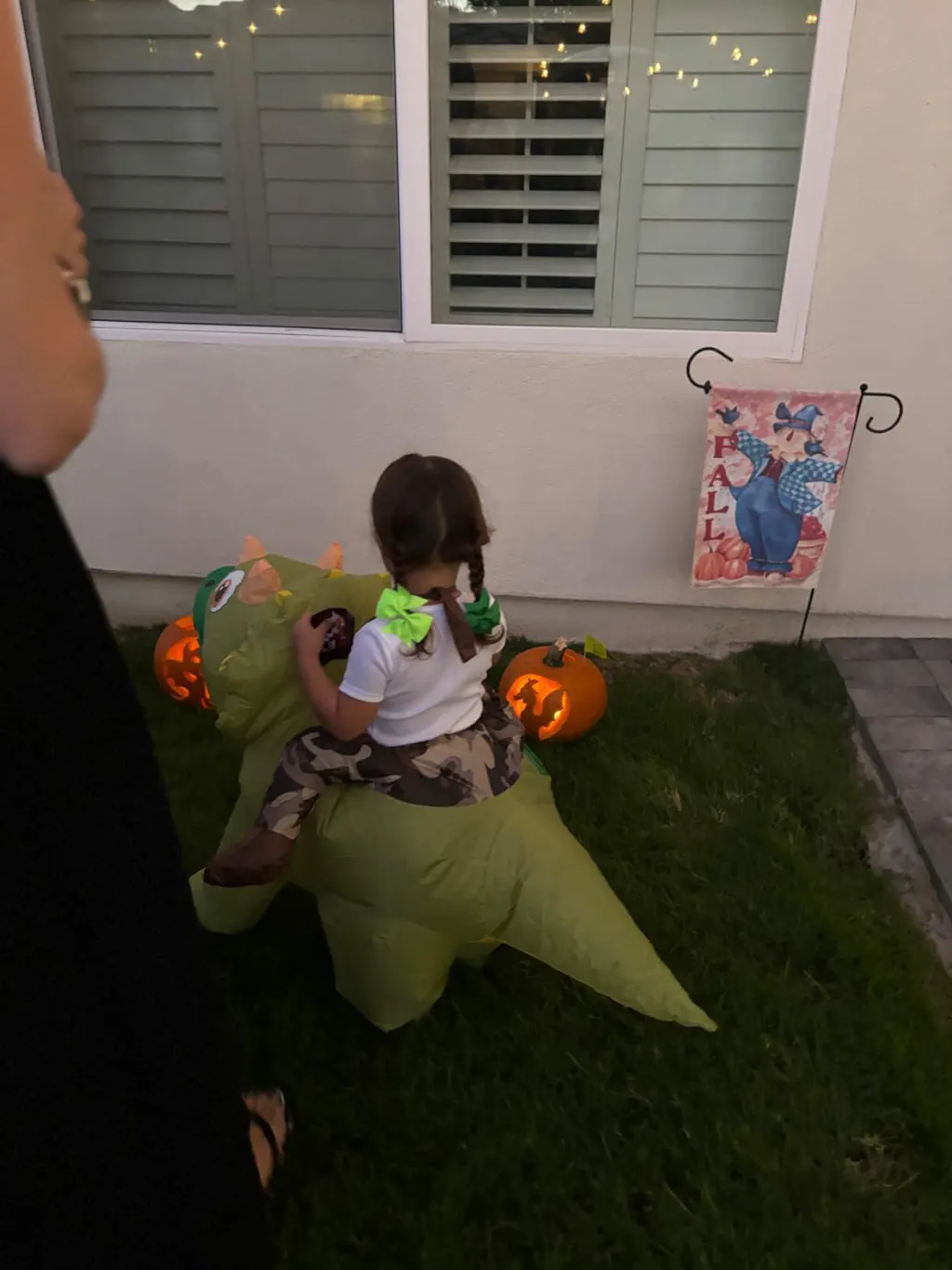 GOOSH Kids Inflatable Triceratops Dinosaur Costume