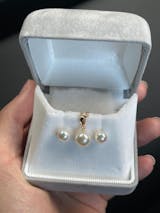 パール イヤリング ピアス 8.5-9mm