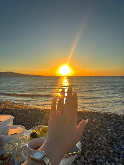 Astra Vintage Beyaz Topaz Pırlanta Altın Teklif Yüzüğü