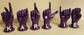 3D Printed ASL Hands - Name, Small