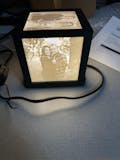 Lithophane Photo Cube Light