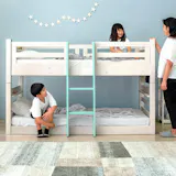 決まりました」日本製 クレセンベッド 木製2段ベット、マットレス