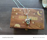 925 sterling silver Peridot Green Amethyst Forest Pendant