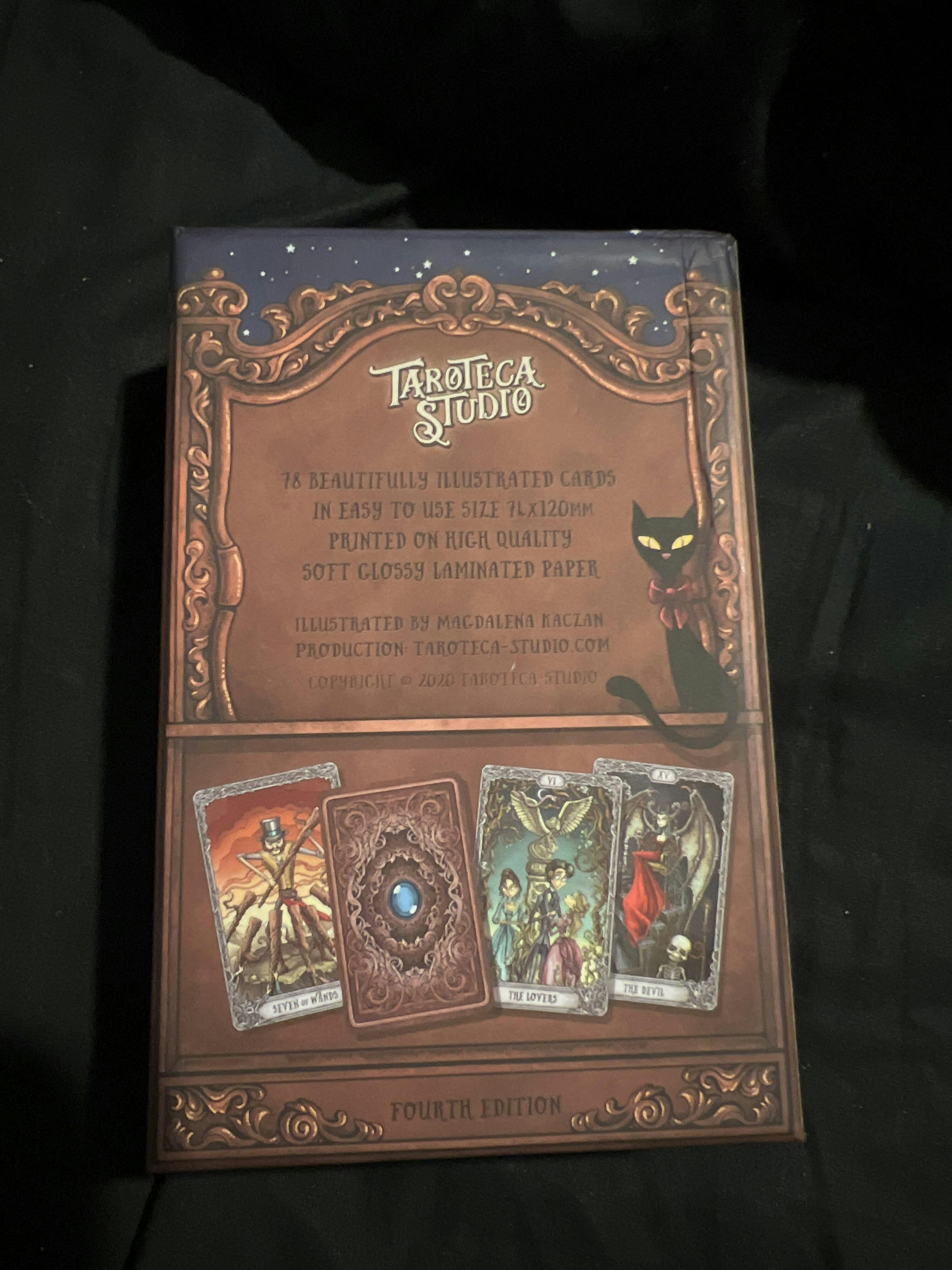 The Dark Mansion Tarot Deck - Regular Version 4th. Edition - Gold Edge ...