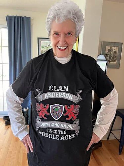 Clan Anderson Family Tartan 2D T-shirt KV88