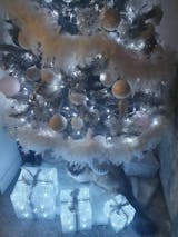 White Feather Boa Christmas Tree Decoration - 180cm – Taskers