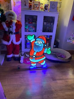 Standing Santa Infinity Light - 60cm
