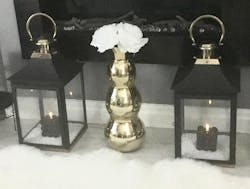 Gold Bubble Vase - 50cm