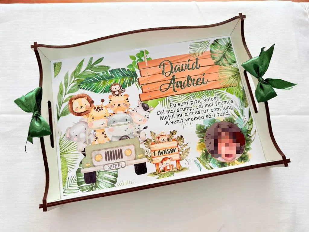 Safari • Tavita de Mot Baieti • Personalizata