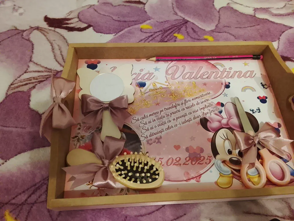 Minnie Mouse • Tavita de Mot Fete• Personalizata