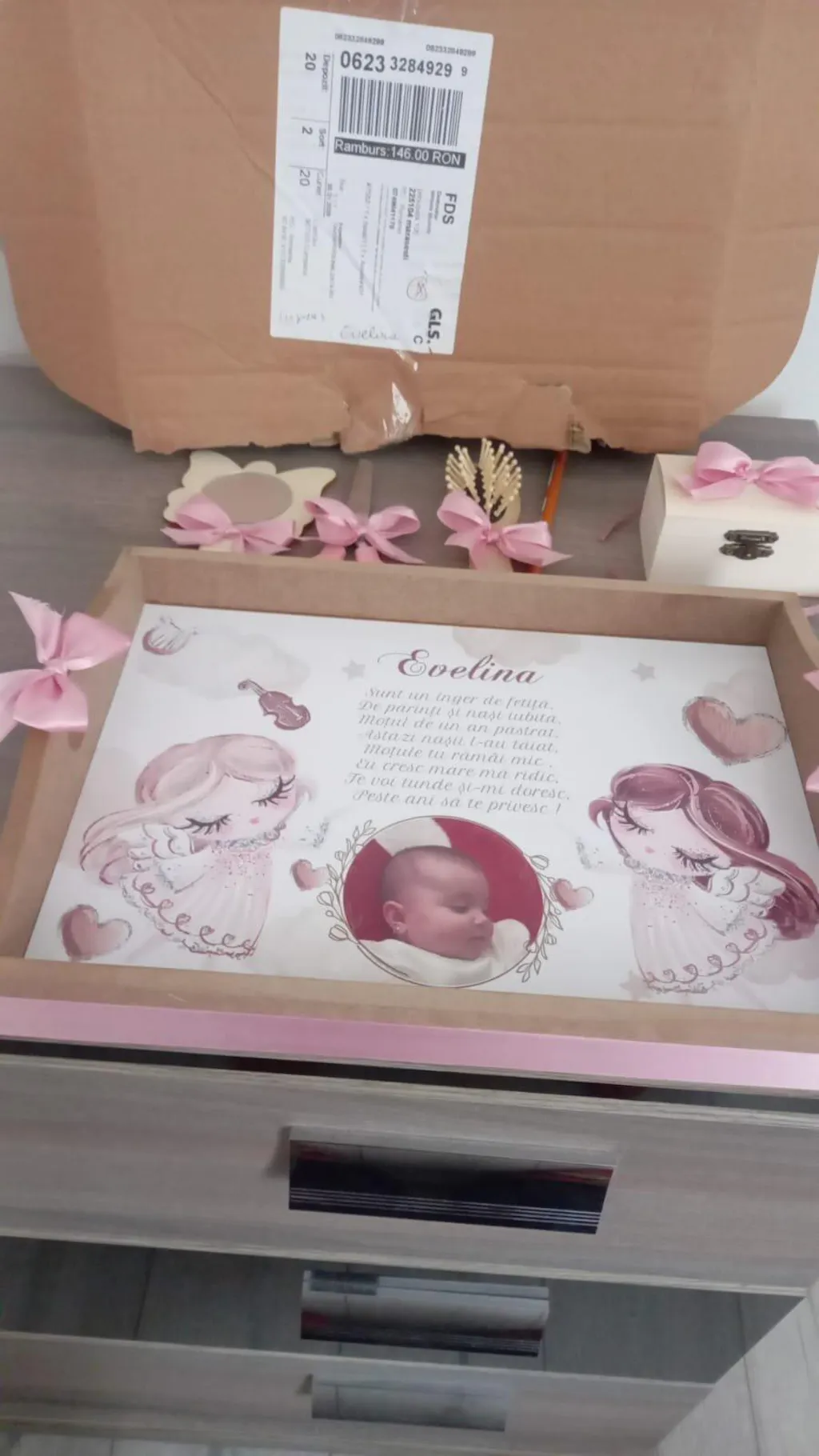 Ingeras • Tavita de Mot Fete • Personalizata