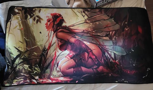 Earthbind Playmat | Magic the Gathering Playmat | Iconic Bound Faerie Fantasy Playmat with Zones Option | 24x14 | 32x16 Sizes