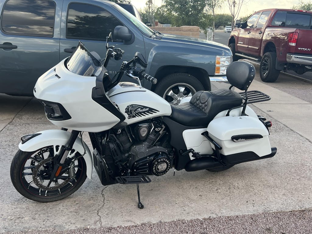 TCMT Passenger Sissy Bar Backrest Luggage Rack Fit For Indian '14-'25