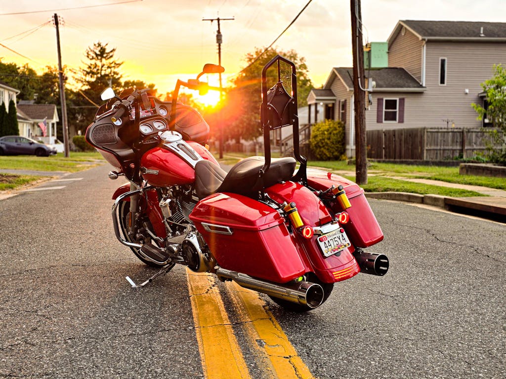 TCMT Remote Reservoir Rear Suspension Shocks Fit For Harley Touring '14-'23.5