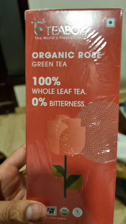 Buy 2025 Organic Rose Green Tea For Glowing Skin Pyramid Tea Bag