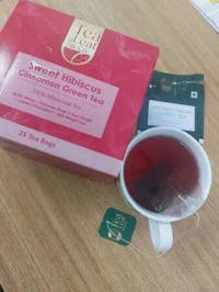 Sweet Hibiscus Green Tea, 25 Tea Bags Pack of 1