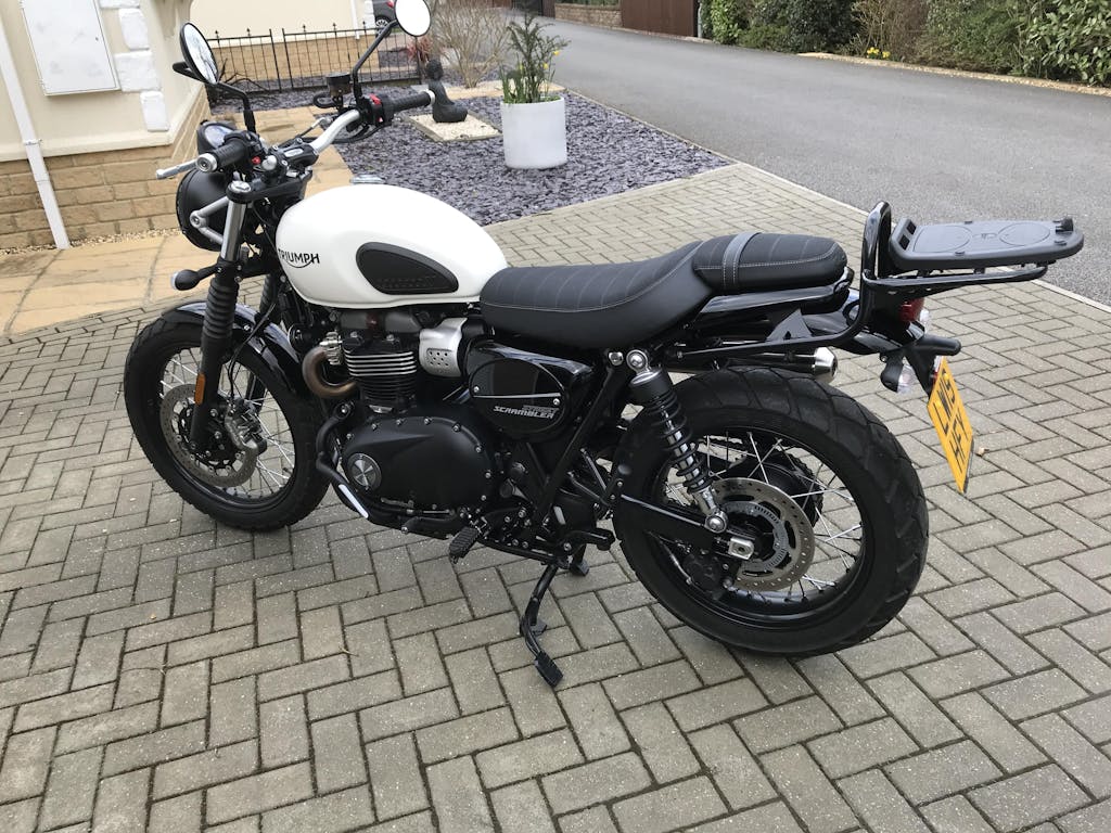 TEC Touring Luggage Rack BLACK Triumph Street Scrambler TEC Bike