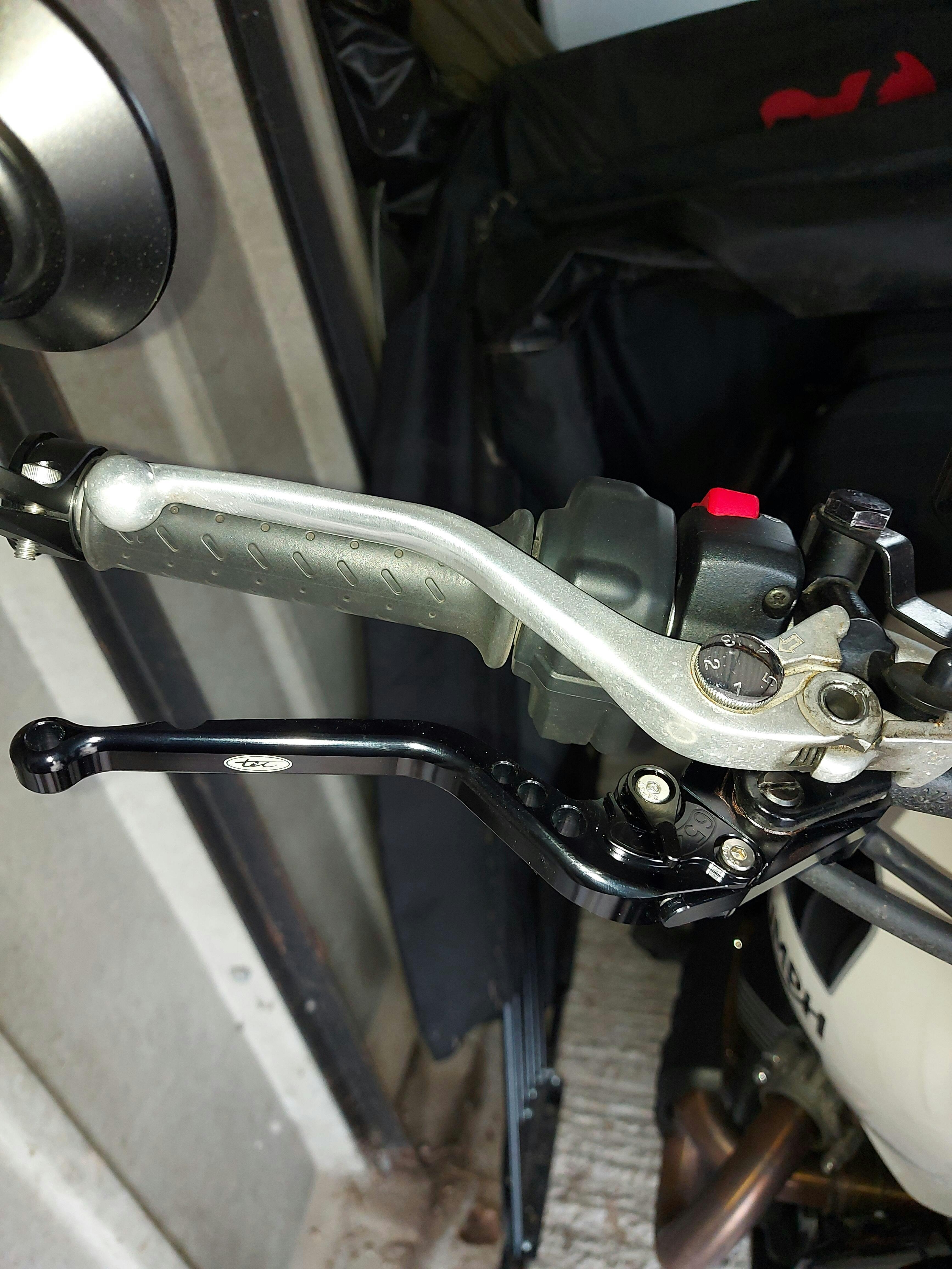 TEC CNC Alloy Adjustable Front Brake & Clutch Long Lever Set Water