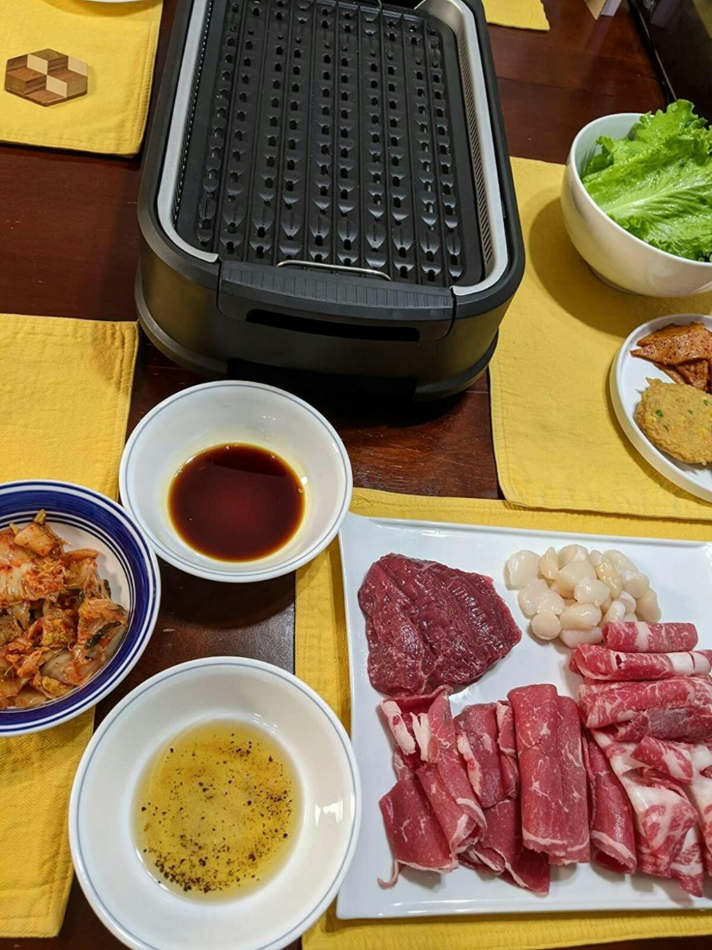 Techwood 1500W Indoor Grill, Smokeless Electric Grill, Portable Korean