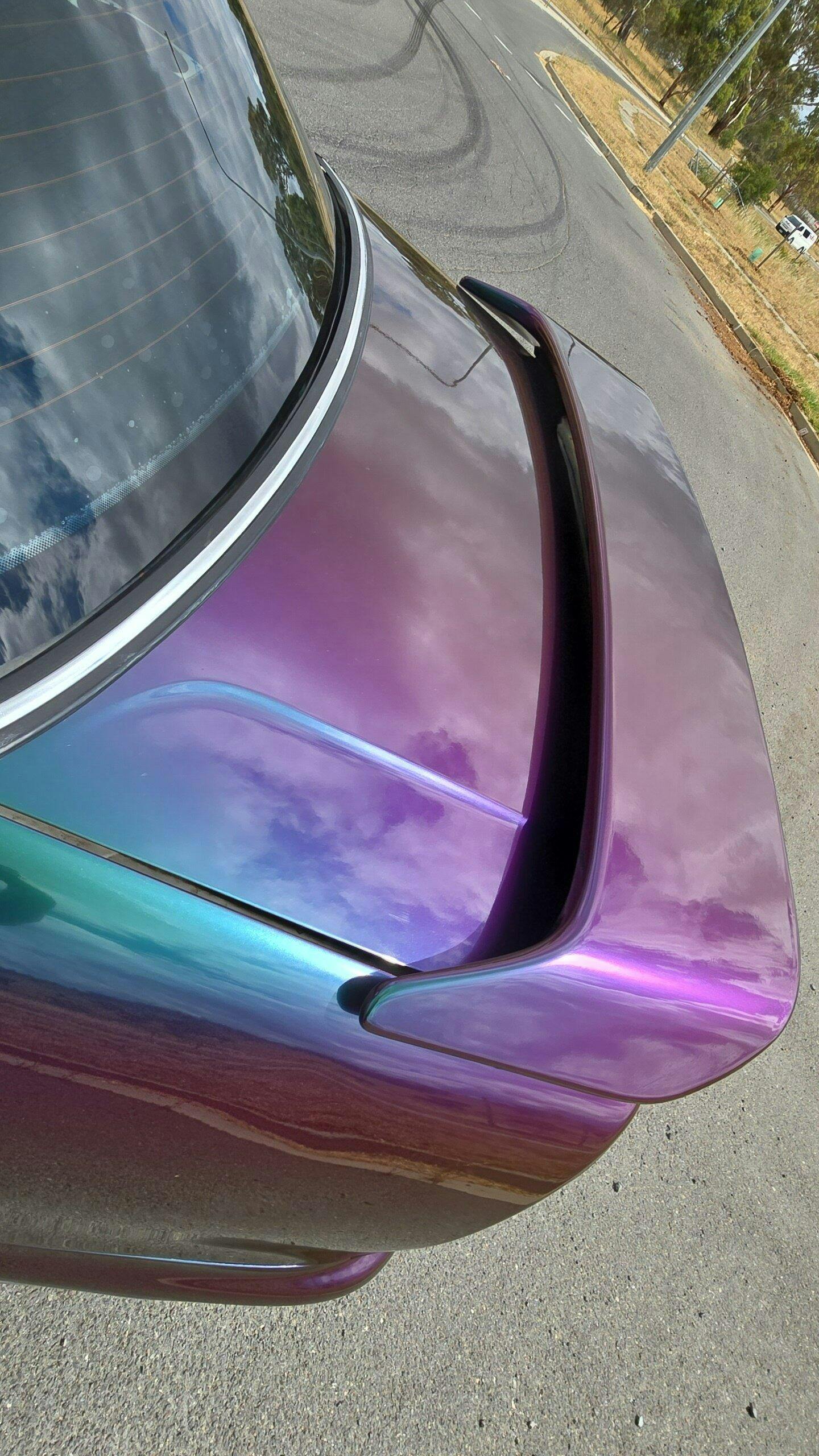 Gloss Color Shift Chameleon Green Galaxy Vinyl Wrap (RD15-HD