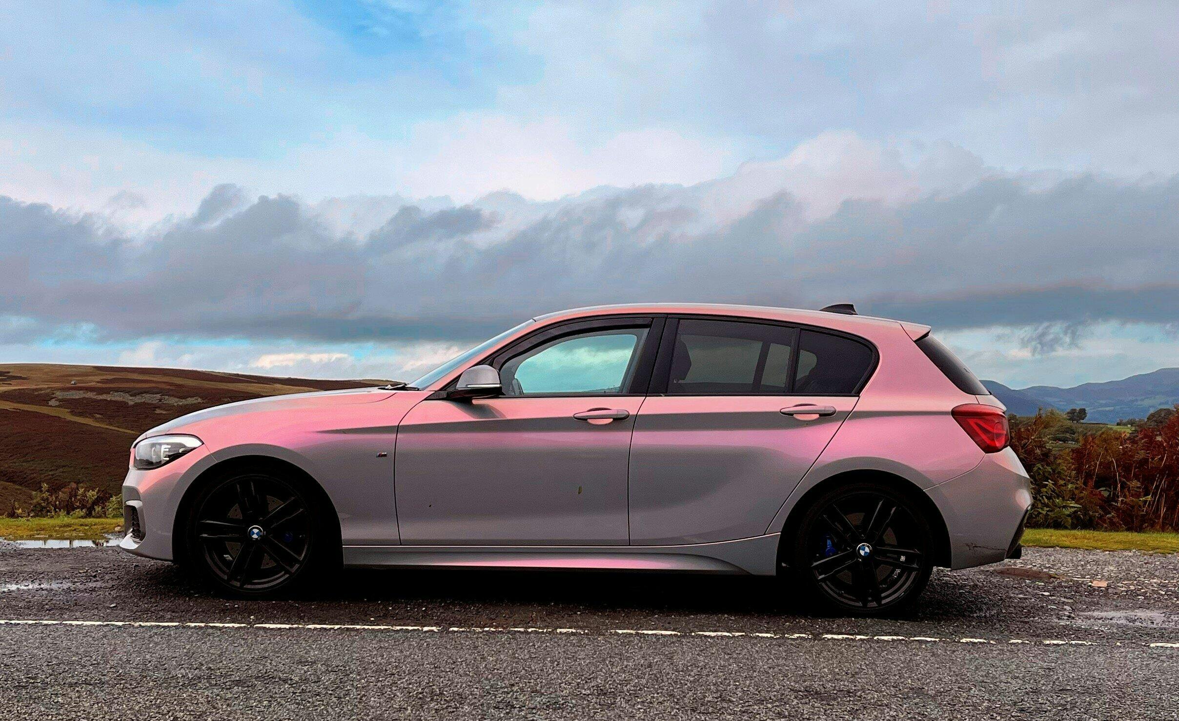 Gloss Color Shift Chameleon Silver Sunset Vinyl Wrap (DS03-HD
