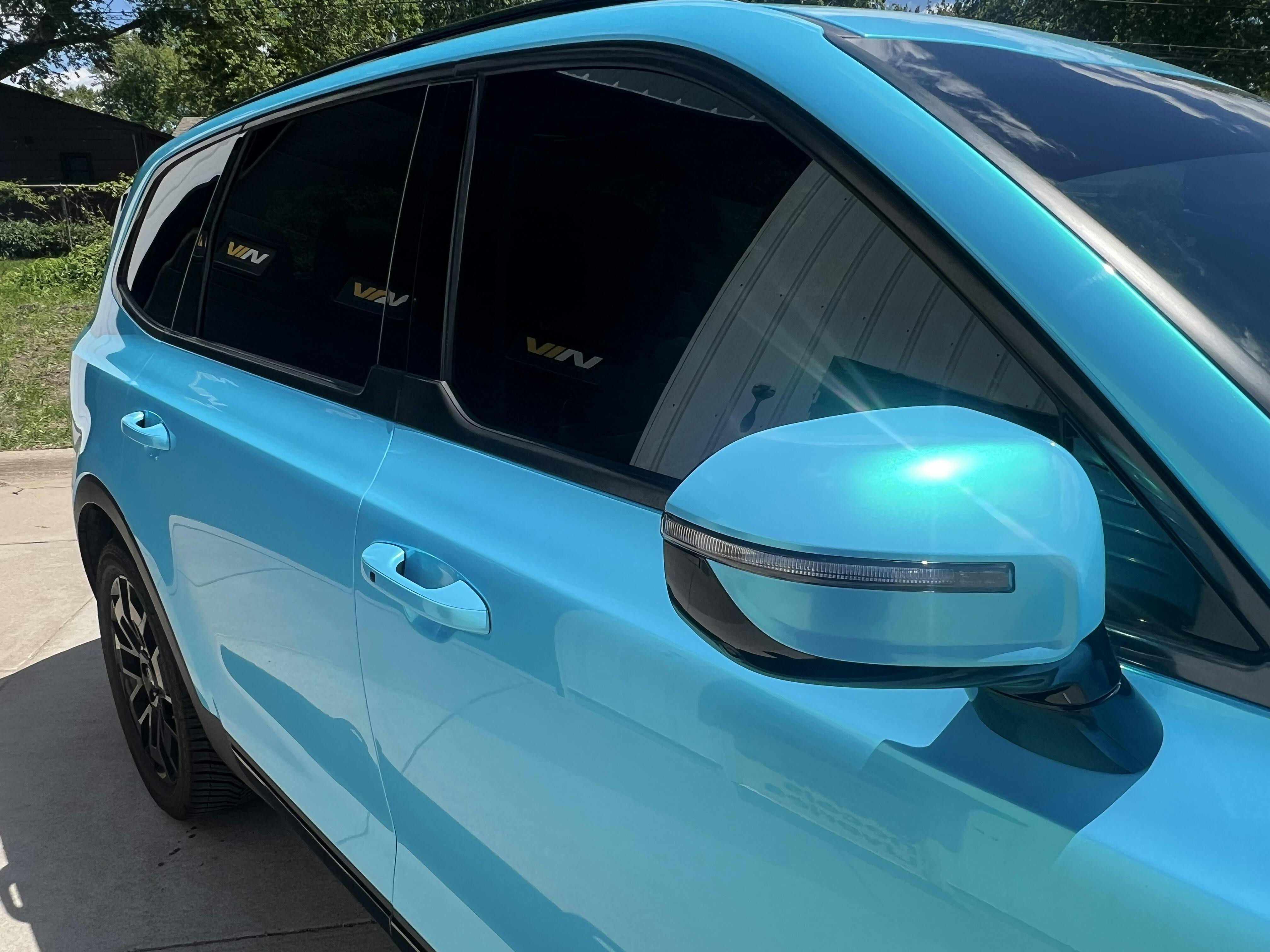 Gloss Caribbean Blue Vinyl Wrap (RB09-HD) – Teckwrap International